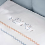 Комплект белья для классической кроватки Toys Sateen 6 предметов цвет аквамарин