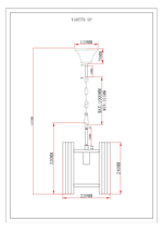 Светильник подвесной Moderli V10775-1P Monte