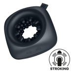 Черный мужской вибромассажер Satisfyer Ring Stroker