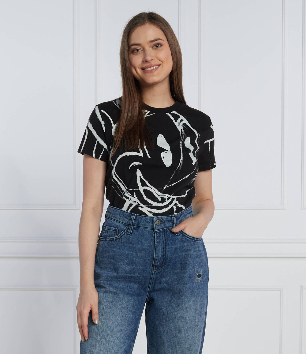 футболка Desigual - черный(22WWTK85)