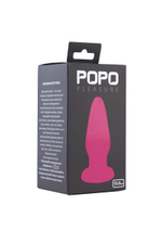 Большая анальная пробка Popo Pleasure (Цвет: ярко-розовый)