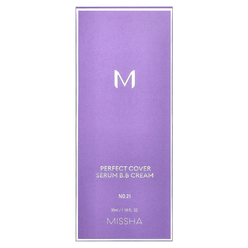 Missha, Perfect Cover Serum, BB-крем, № 21 светлый бежевый, 35 мл (1,18 жидк. унции)