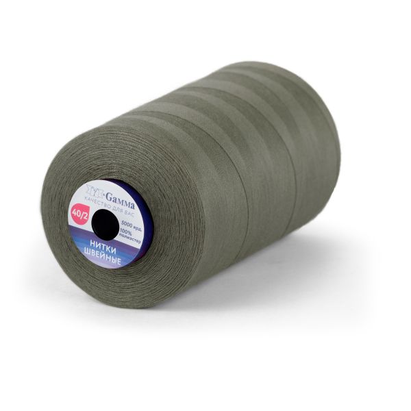 Нитки универсальные Gamma 40/2, 4570 м (5000 ярд) / 1 кат., 342 серый