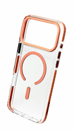 Накладка для i-Phone 17 Pro Max Keephone Shockstar MagSnap оранжево-прозрачный