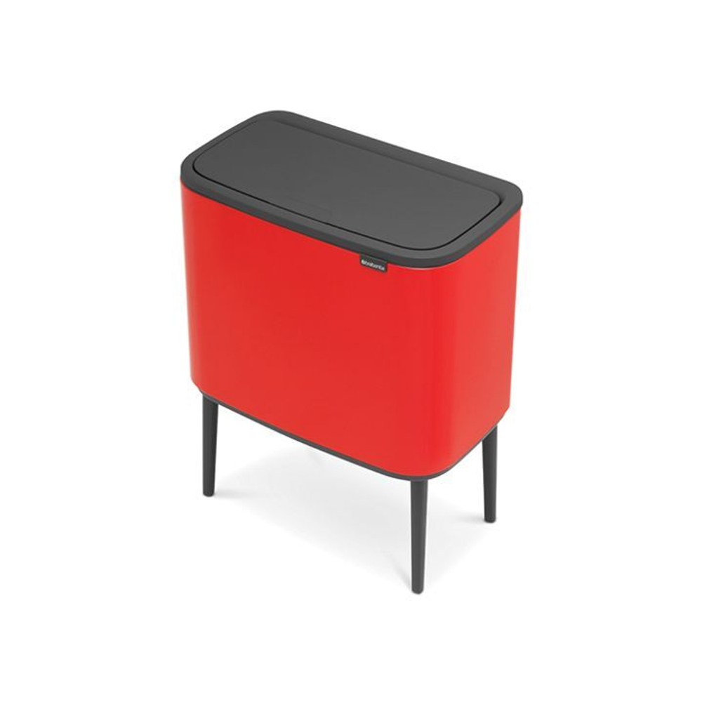 Мусорный бак 11+23л Brabantia Bo Touch Bin красный