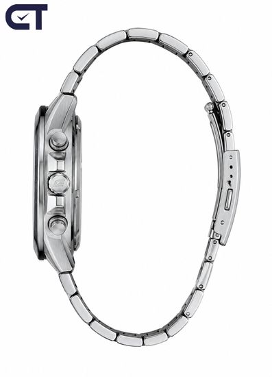 CASIO EFV-550D-7AVUDF EDIFICE мужские наручные часы — крупный стальной хронограф со светлым циферблатом