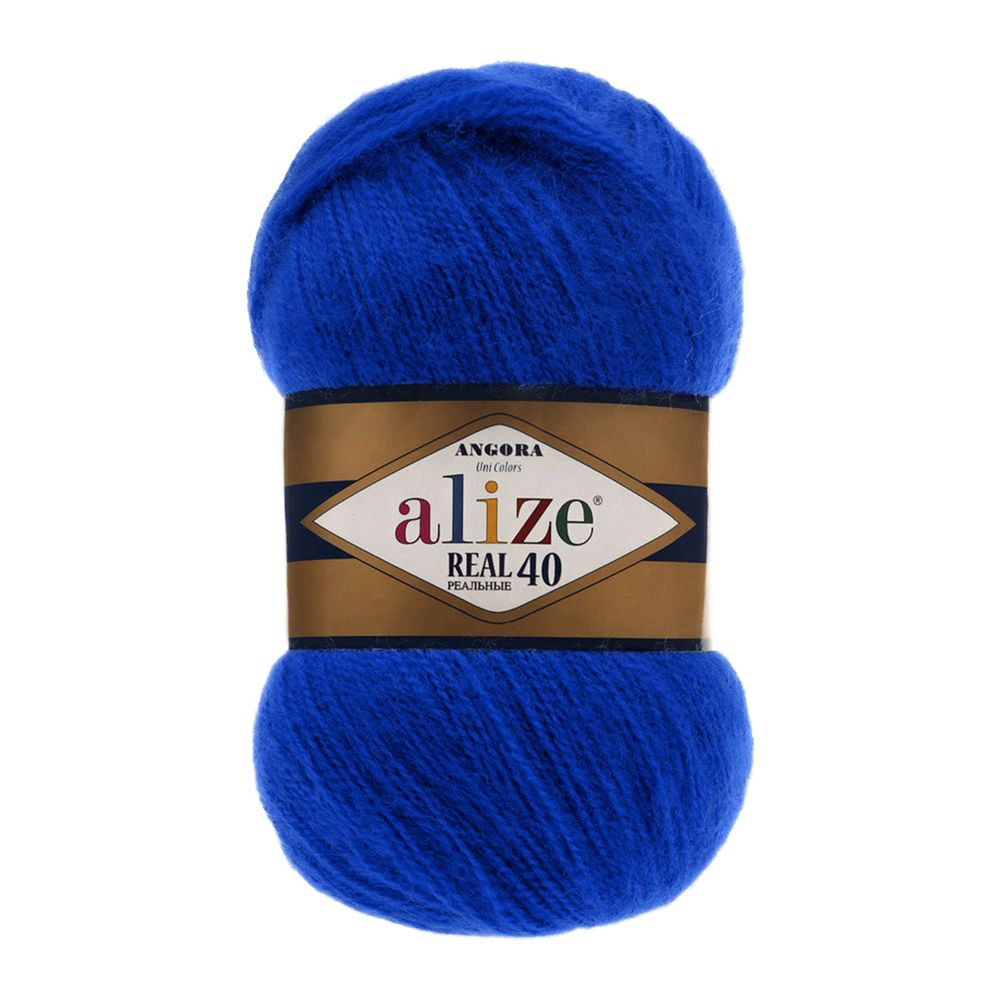 Пряжа Alize (Ализе) Angora Real 40 / уп.5 мот. по 100 г, 430м, 141 василек A