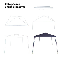 Тент садовый Green Glade 1022 2,4х2,4м/3x3x2,5м полиэстер