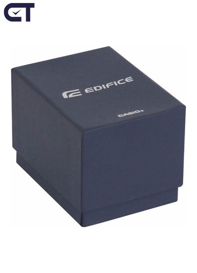 Casio EFV-150D-1A Edifice часы наручные мужские — тонкая стальная классика с чёрным циферблатом