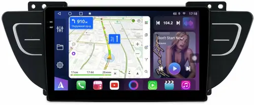 Магнитола для Geely Atlas 2018-2021 - FarCar S500-TS18 монитор 9.5" QLED на Android 14, CarPlay, 4G SIM-слот