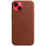 Кожаный чехол с поддержкой MagSafe Apple Leather Case для iPhone 14, Umber (Умбра)