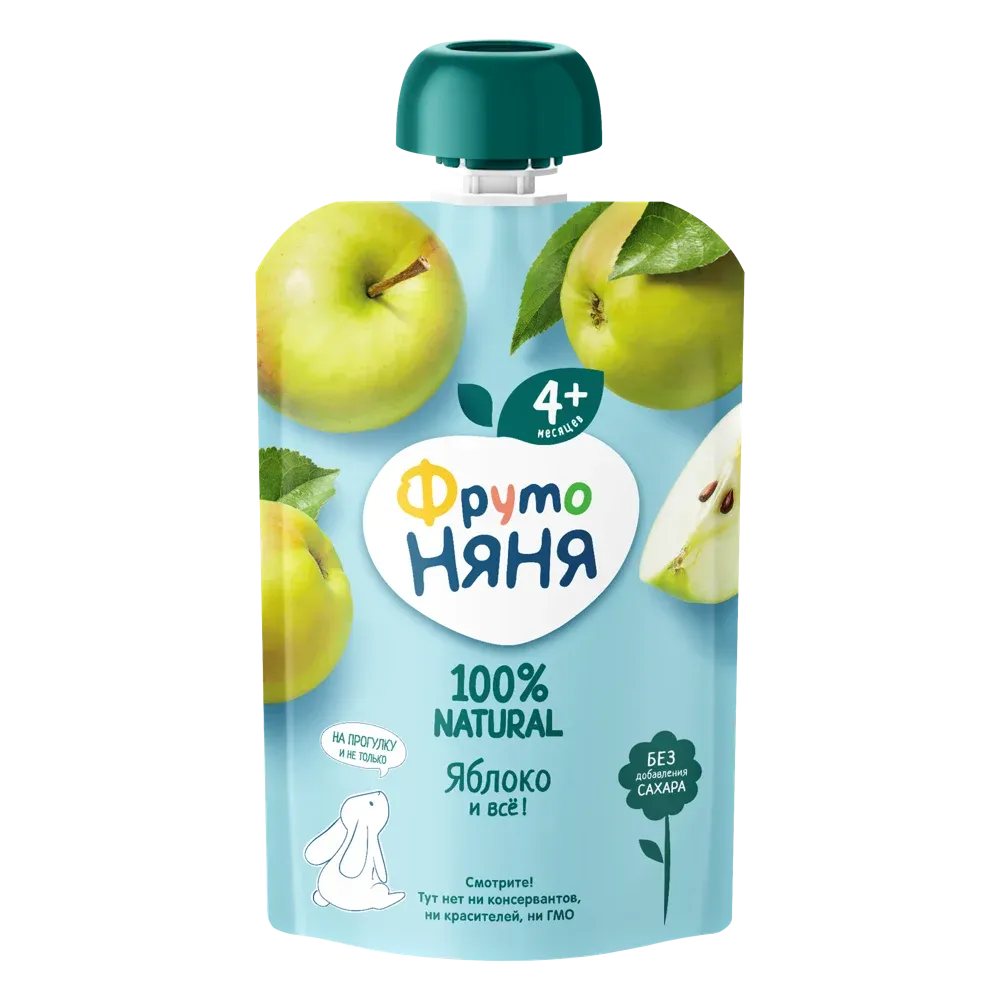 Пюре ФРУТО НЯНЯ яблоко 90г
