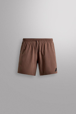 ZARA БАЗОВЫЕ СПОРТИВНЫЕ ШОРТЫ, ТЕМНО-РОЗОВЫЙ