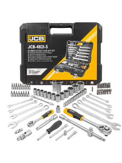 Набор инструмента 82пр.1/4''&amp;1/2''(6-гр.)(4-32мм) JCB JCB-4821-5