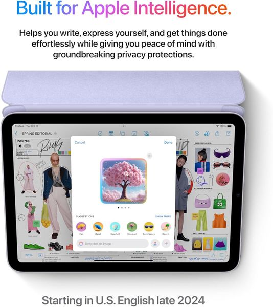 Планшет Apple iPad mini (A17 Pro, 2024) 512 ГБ Wi-Fi + Cellular Сияющая звезда | Starlight