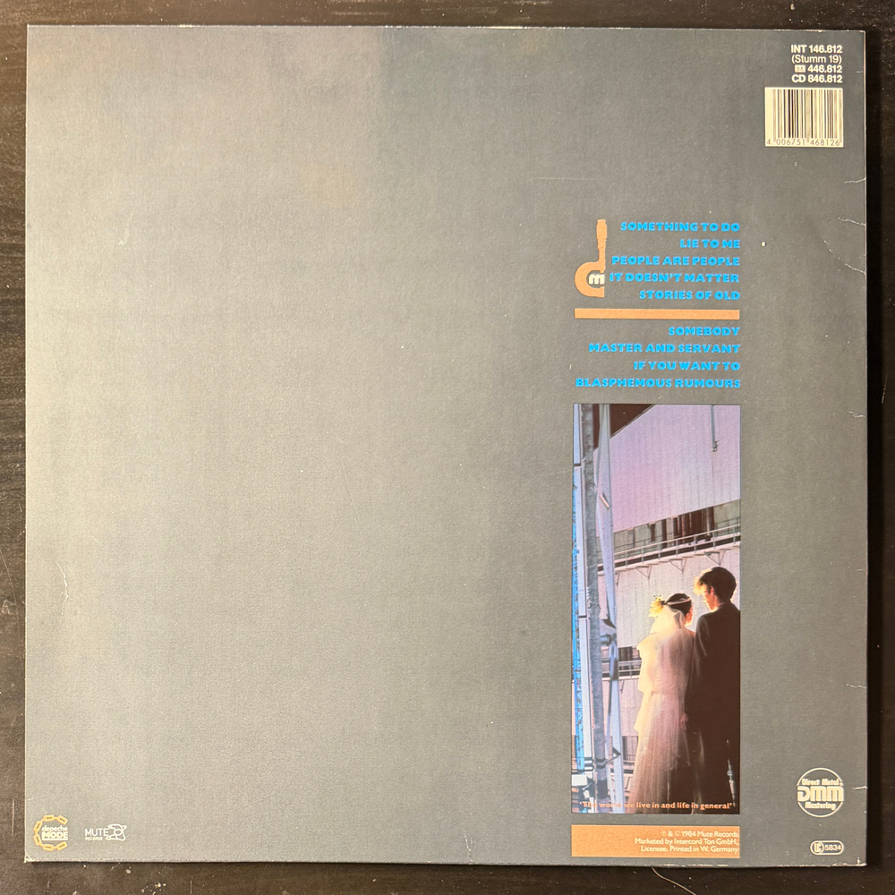 Depeche Mode – Some Great Reward (Германия 1984г.) Grey
