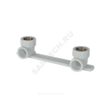 Планка монтажная PP-R белая Дн 25х1/2" ВР под смеситель с водорозетками PRO VALFEX 10124025-PRO