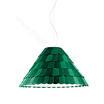 Pendant design lamp  Roofer F12 by Benjamin Hubert (Green)