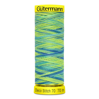 Нитки отделочные Gutermann Deco Stitch multicolor 70 (70 метров), 5 кат. | 9968