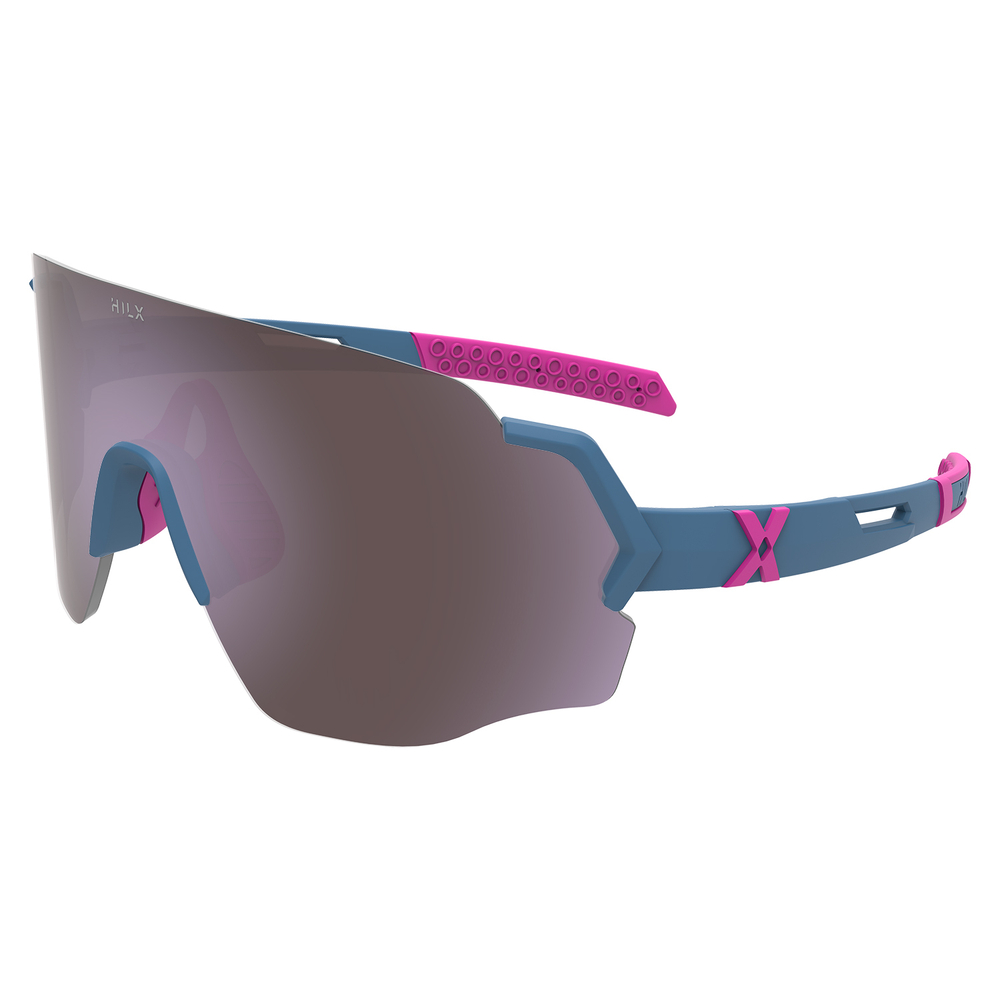 Спортивные очки HILX Savage (L) / Matt Green. Pink / Light Purple Lens