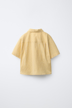ZARA X PUKAS РУБАШКА В КЛЕТКУ PUKAS SURF, ЖЕЛТЫЙ