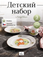 Набор детской посуды 3 предмета "Angelika" Колобок