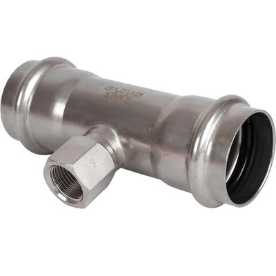ROMMER Тройник с ВР 42x1/2" из нержавеющей стали прессовой