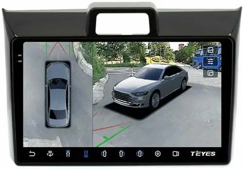 Магнитола для Toyota Corolla Axio 2, Fielder 3 2012-2023 - Teyes CC3-2K-360 на Android 10, Быстрая, 2K QLED, CarPlay, 4G SIM-слот, 4 камеры в комплекте
