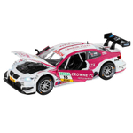 Машинка металл., 1:32 BMW M3 DTM, белый, инерция, свет, звук, откр. двери
