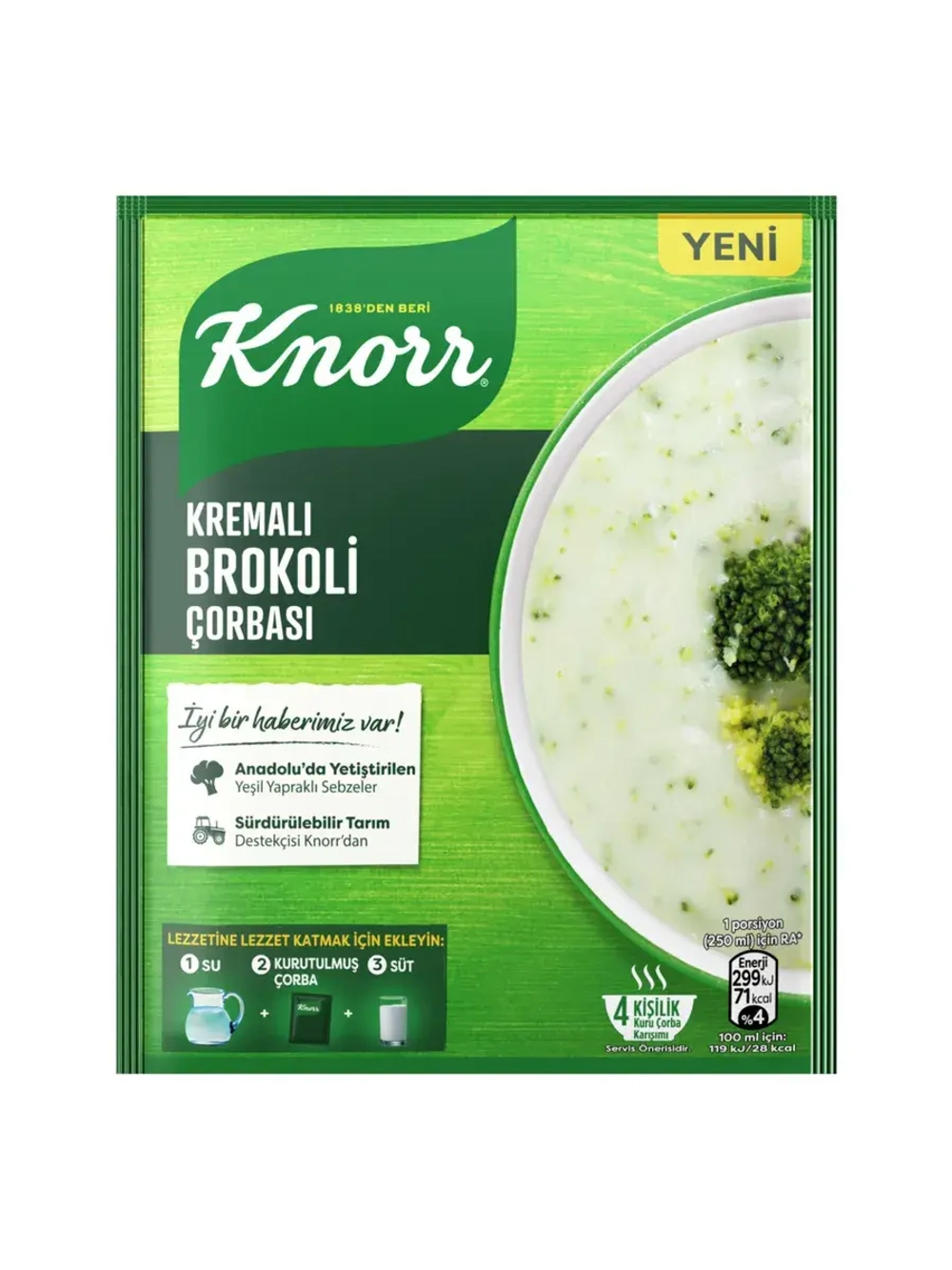 Турецкий суп-пюре из брокколи , Kremali brokoli corbasi