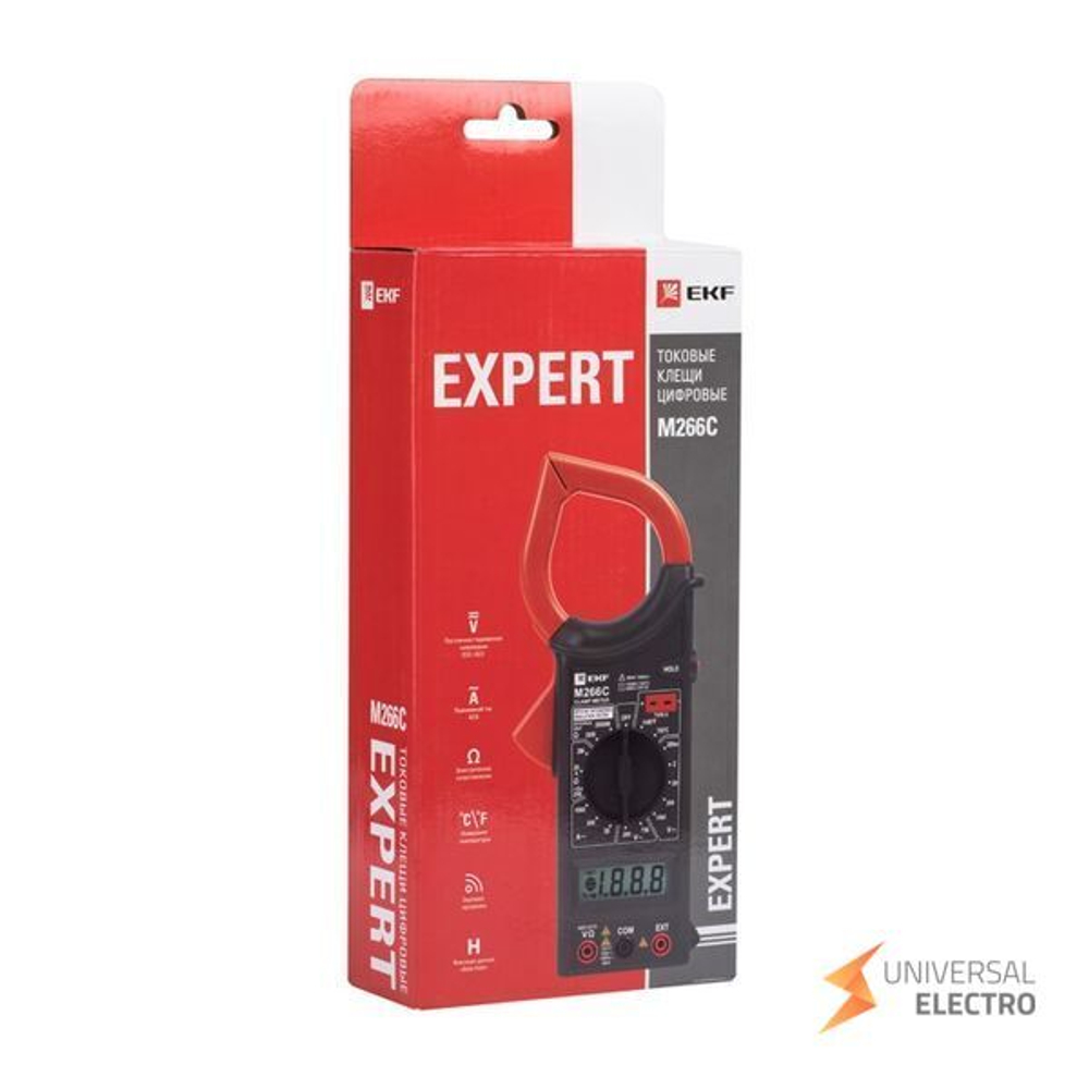 Токовые клещи цифровые M266C EKF Expert