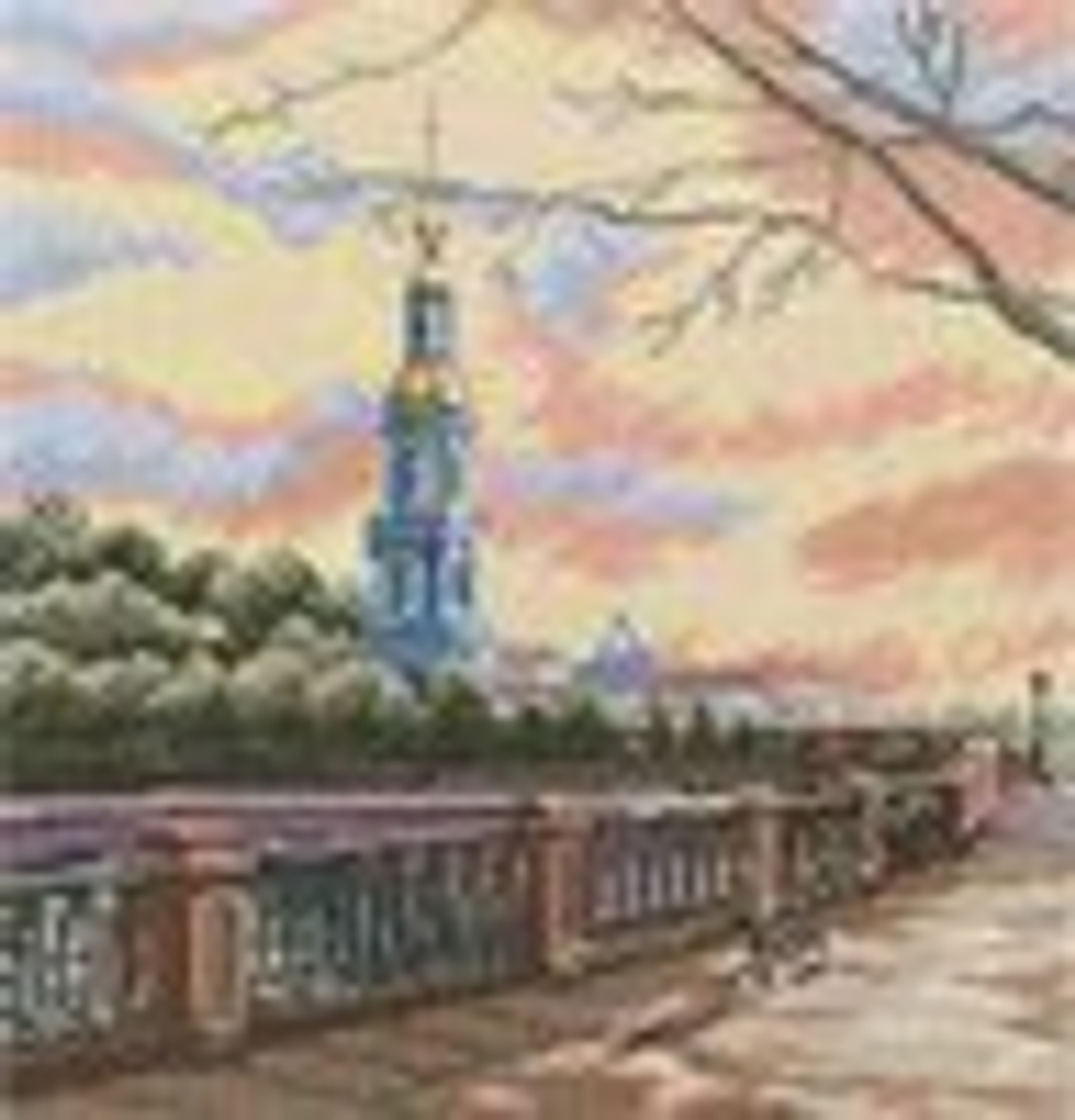 "Каналы  Петербурга"-M424  вышивка