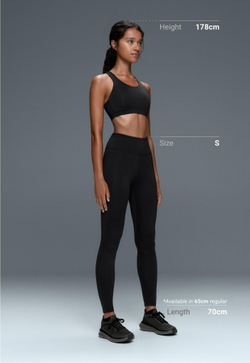 OYSHO Легинсы длиной до щиколотки High rise Rapid Dry, черный