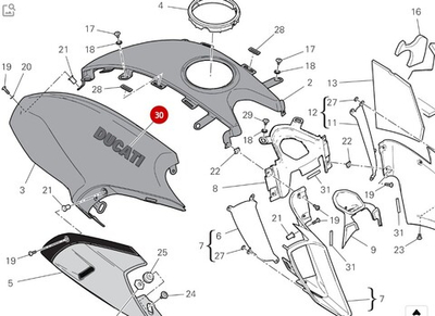 Ducati Наклейка объемная 43512761AB
