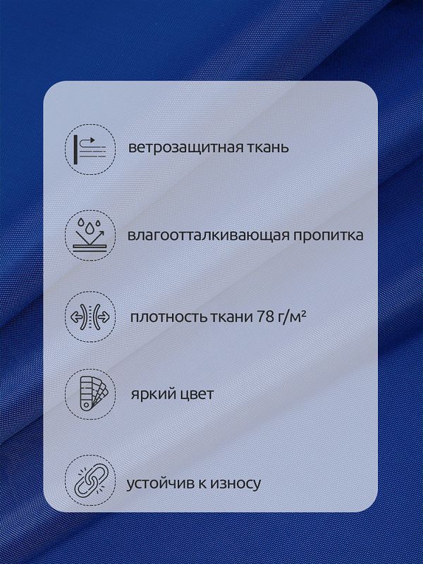 Оксфорд 200D PU1000 78 г/м², 150 см / 5 метров, ОКС.TBY200D.S027.5, S027 василек