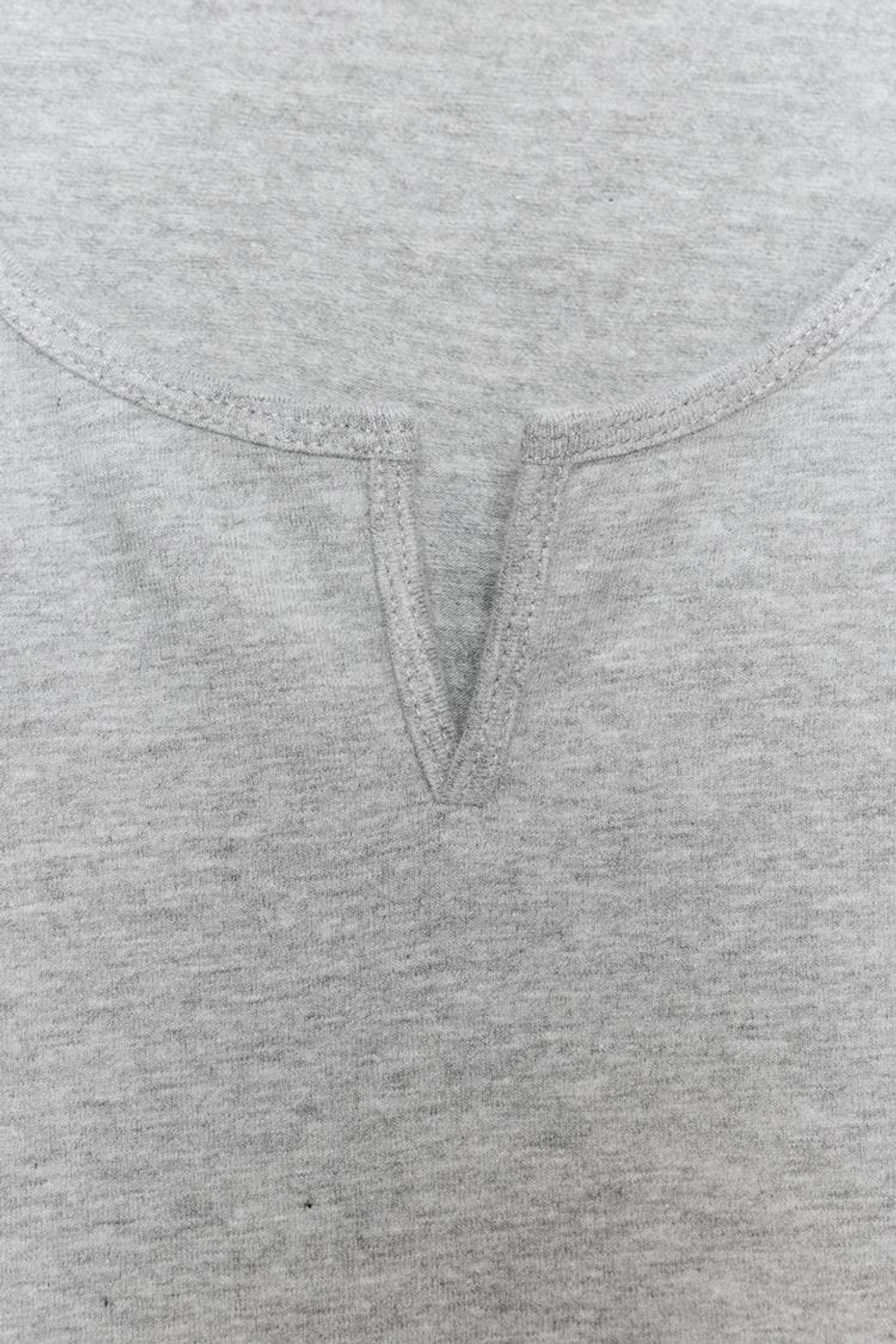 ZARA УКОРОЧЕННЫЙ ТОП С РАЗРЕЗОМ, СЕРЫЙ МЕЛАНЖ