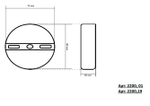 2200,19 Светильник Затмение черный d15 h3,5 Led 5W (4000K)
