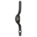 Чёрный вибромассажёр в трусики 9,6см с часами-пультом ДУ Anne's Desire Panty Pleasure Watchme Technology Black