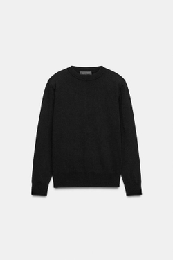 ZARA СВИТЕР С ПОДПЛЕЧНИКАМИ, ЧЕРНЫЙ