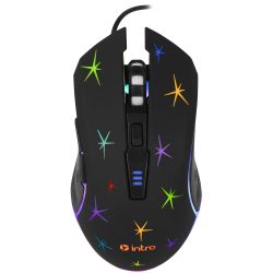 Клавиатура и мышь комплект Intro GXZ990 игровой 1200-3600dpi + коврик + гарнитура черный | Intro