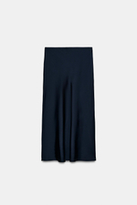 АТЛАСНАЯ ЮБКА МИДИ В ГОРОШЕК — ZARA
