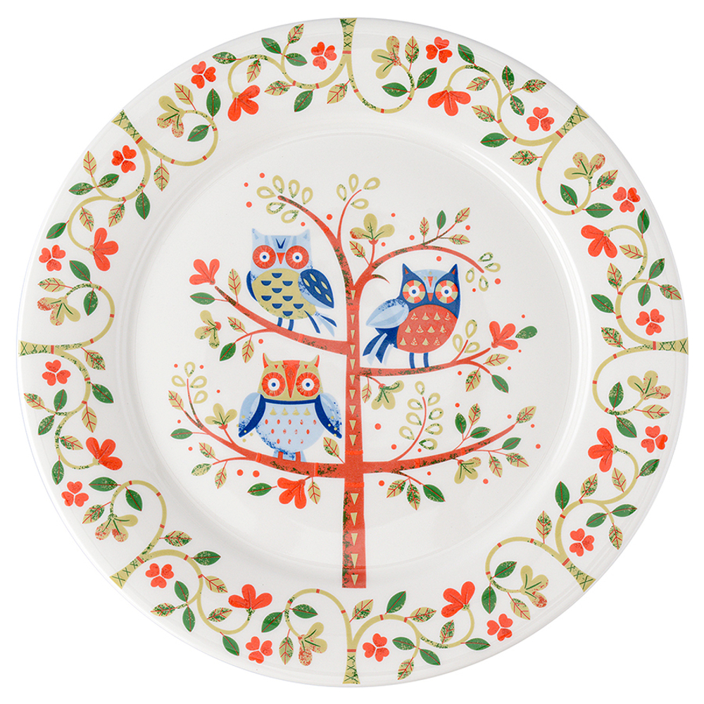 Тарелка 28см Owl Liberty Jones Birds of Paradise