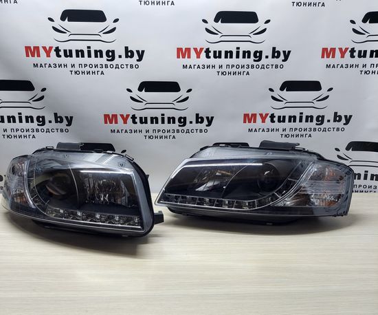 Передние фары Audi A3 8P daylight black