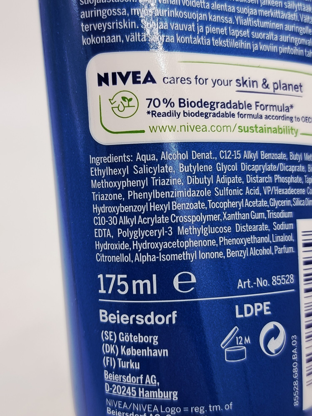 Солнцезащитный крем-гель NIVEA SUN Protect & Dry Touch SPF 30, 175 мл (Германия)