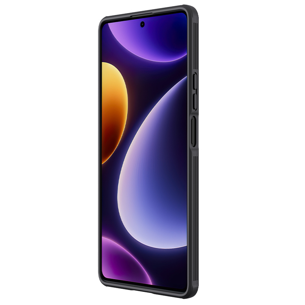 Чехол усиленный с защитной шторкой для камеры на Xiaomi Redmi Note 12 Turbo и Poco F5 от Nillkin, серия CamShield Pro