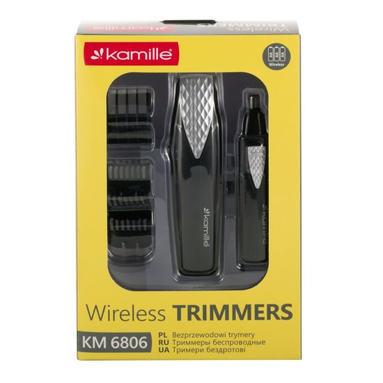 Набор для стрижки: триммер для волос + триммер для носа Kamille KM 6806