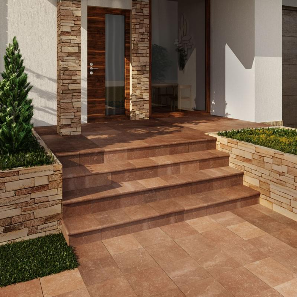 Exagres Stone Peldano Brown 33x33