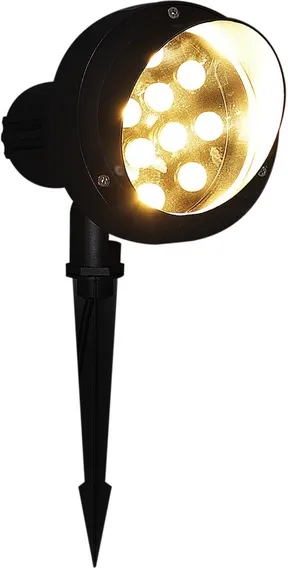 Грунтовый светильник 09401-0.7-001U LED12W BK+WW Reluce