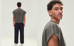 Мужская футболка oversize в стиле workwear с принтом - BERSHKA