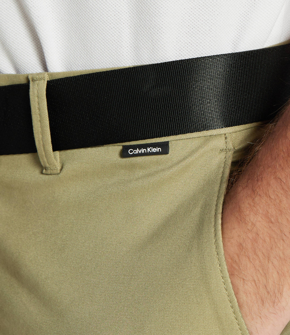 Чиносы + пояс MODERN TWILL Calvin Klein - хаки(K10K110979)